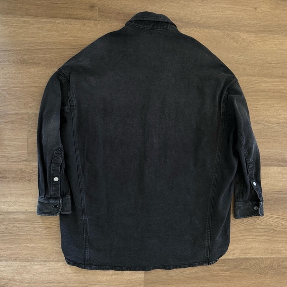 Frank & Eileen SzS McLoughlin Utility Jacket Black Denim - Picture 3 of 4